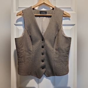 le chateau ladies suiting vest, grey-brown, US LG